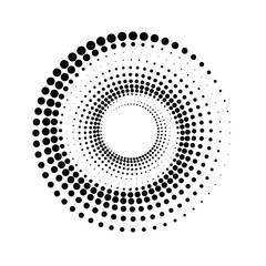 Circle Halftone Vector Art Graphic Elements
