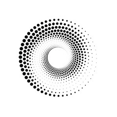 Circle Halftone Vector Art Graphic Elements
