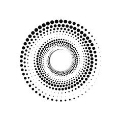 Circle Halftone Vector Art Graphic Elements
