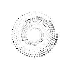 Circle Halftone Vector Art Graphic Elements
