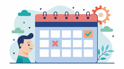 A monthly mental health day designated on the company calendar where employees have the option to work from home or take a day off.. Vector illustration