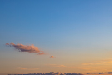 Die Wolke am Abend