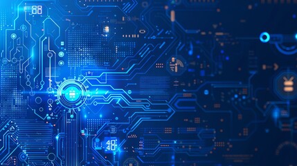 Focused Man Working on Innovative Project Using High-Tech Tablet in Modern Office Setting