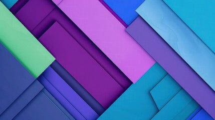 Obraz premium An energetic background of geometric -shaped figures in bright, primary colors, creating a playful and joyful atmosphere.