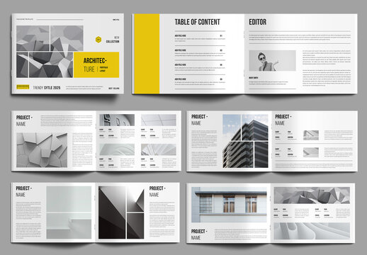 Architect Portfolio Layout Landscape