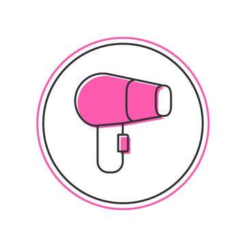recommend clip art: Filled outline Hair dryer icon isolated on white background. Hairdryer sign. Hair drying symbol. Blowing hot air. Vector