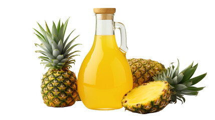 Tropical Pineapple Syrup isolated on transparent background PNG