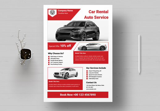 Car Rental Poster Template