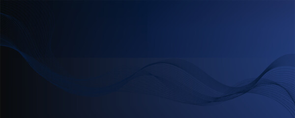 Abstract vector background with blue wavy lines. Blue wave background. Blue lines vector illustration. Curved wave. Abstract wave element for design.
