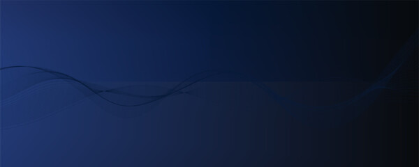 Abstract vector background with blue wavy lines. Blue wave background. Blue lines vector illustration. Curved wave. Abstract wave element for design.
