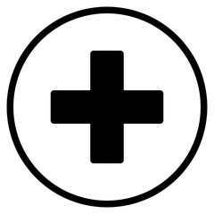 Obraz premium Plus, add icon. 