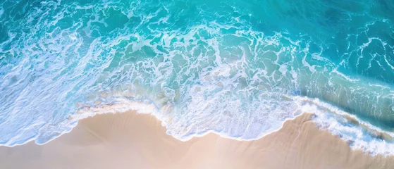 Fotobehang The ocean is calm and the waves are small © Synthetica