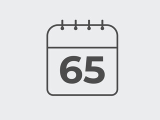 65 days to go countdown template. 65 day Countdown left days banner design. 65  Days left countdown timer