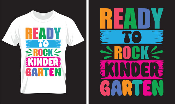 ready to rock kinder Garten BACK TO SCHOOL T-SHIRT DESIGN