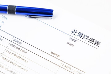 人員配置や昇進・昇給などで使用する「社員評価表」を書く
