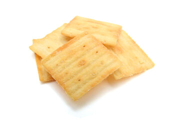 Cracker isolated on white background