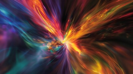 Bunte leuchtende Farben in abstrakten Elementen als Hintergrundmotiv für Dance Music Cover