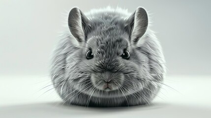 A chinchilla is a small, furry rodent that is native to the Andes Mountains of South America