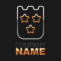 Line Lottery ticket icon isolated on black background. Bingo, lotto, cash prizes. Financial success, prosperity, victory, winnings luck. Colorful outline concept. Vector