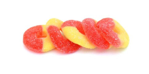 Gummy rings shaped cutter, isolated on white background