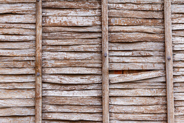 close up of a wooden fence