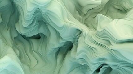 Obraz premium Oceanic Resonance: Soothing Wave Patterns in Blue and Green