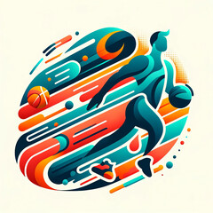 Exercise and Sports Theme Illustration