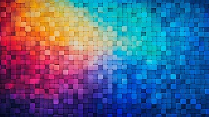 Colorful gradient abstract background. Multicolor squares mosaic.