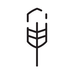 Leaf Plant Herb Line Icon