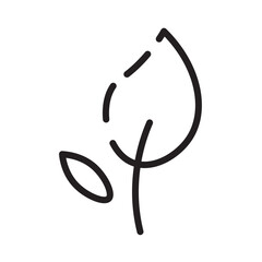 Leaf Nature Plan Line Icon