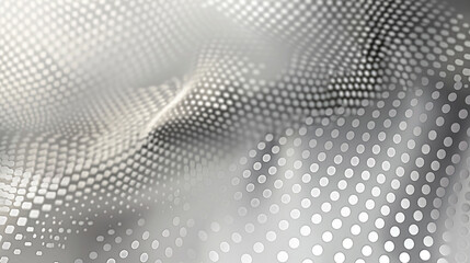 Silver and grey dot gradient, monochrome mosaic sophistication.