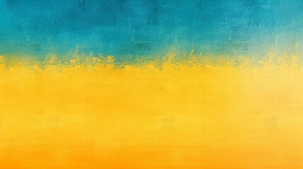 soothing horizontal gradient of cerulean and golden yellow, ideal for an elegant abstract background