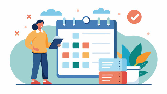 A patient creates a schedule for regular therapy sessions and support group meetings as part of their relapse prevention plan while undergoing.