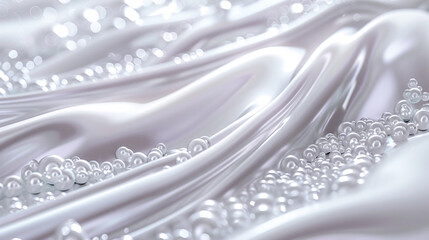 soothing horizontal gradient of pearl white and silver, ideal for an elegant abstract background