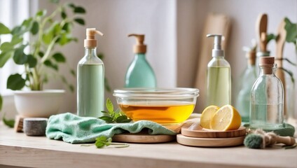 Eco-friendly natural cleaners, cleaning products