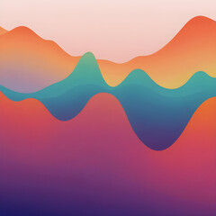Fototapeta premium abstract background with waves