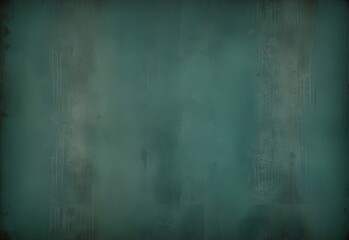 A muted turquoise background with peeling textures, faded stains, and cracked patterns for a distressed look, generative AI