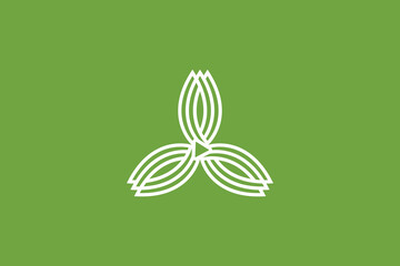 Vector spa business logo lotus flower icon