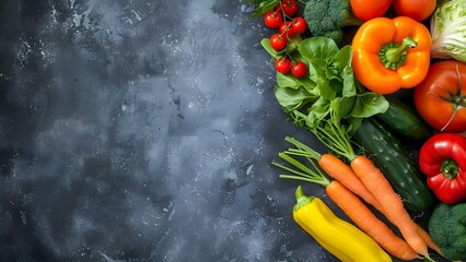 Celebrating World Vegan Day with a Colorful Banner Featuring Fresh Vegetables. Concept World Vegan Day, Fresh Vegetables, Colorful Banner, Vegan Recipes, Healthy Lifestyle