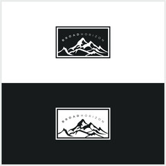 outdoor logo, climber, landscape