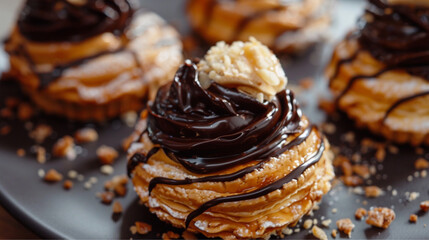 an indulgent mix of pastry and chocolate 