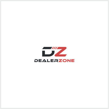 letter dz logo, zd simple