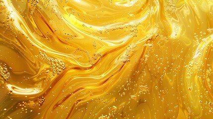  a swirling of olive oil, glossy 