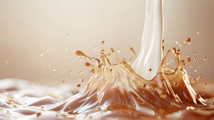 a capture of milk forming a swirl 