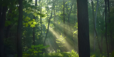 Tarde Tranquila na Floresta