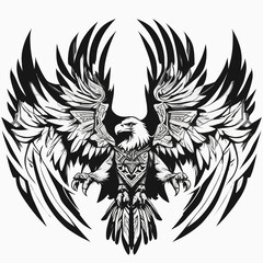 Obraz premium Tribal Eagle Artwork