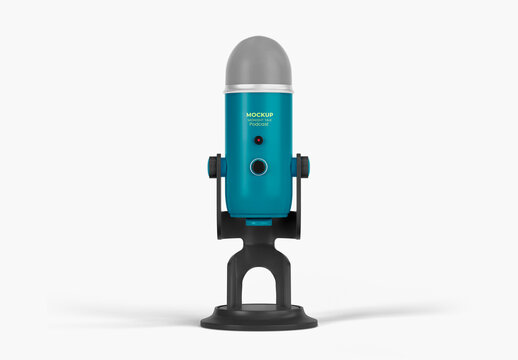 Microphone Podcast Mockup