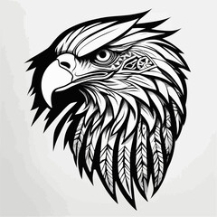 Fototapeta premium Tribal Eagle Artwork