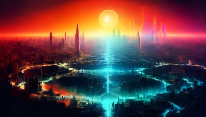 Obraz premium Eine Parallelwelt. Wallpaper für Computer 10.