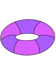 Hand-Painted Watercolor Set Of Images Includes Beach Bag, Flippers, Camera, Cocktail, And Other Summer Clipart